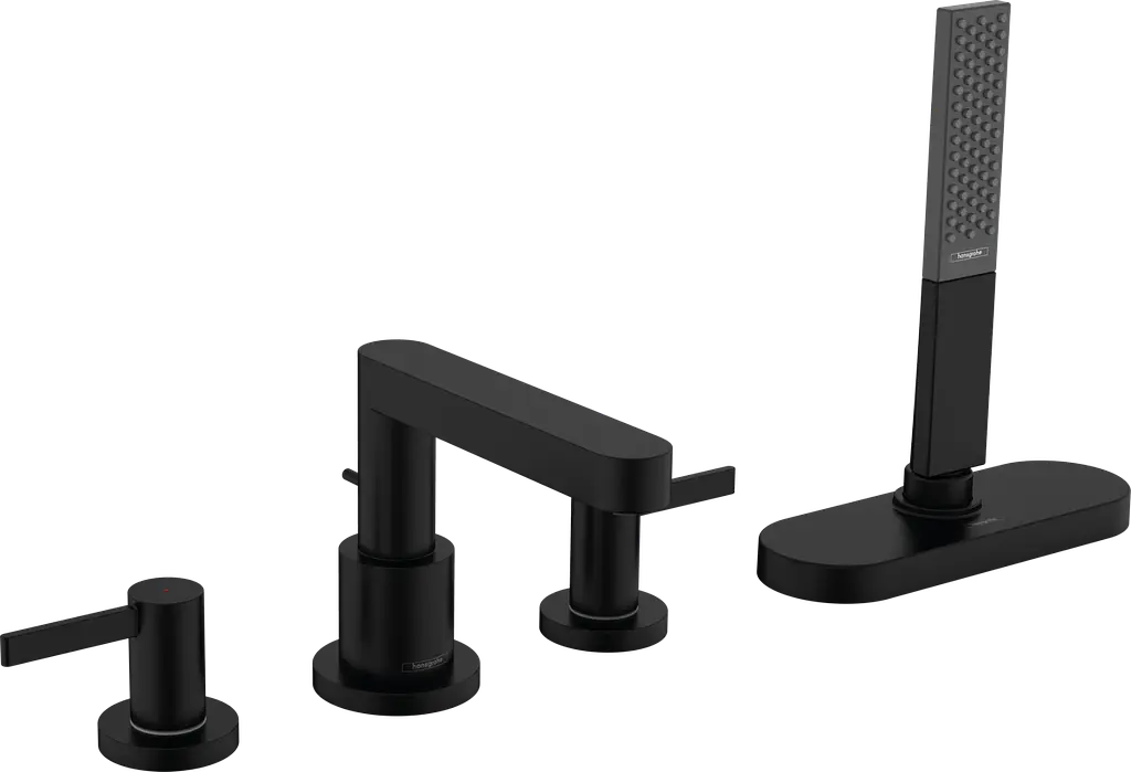 Змішувач для ванни Hansgrohe Finoris 76444670 чорний матовий