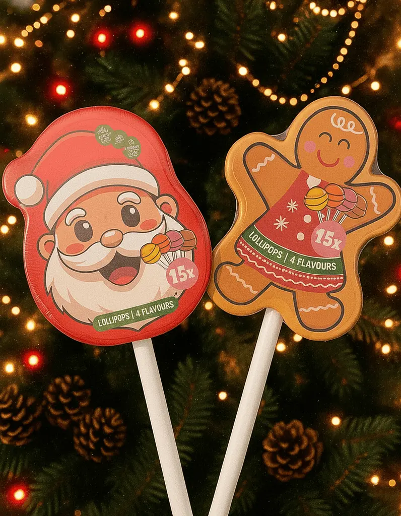 Різдвяні льодяники Becky's Lollipops XXL Санта 15шт 135г - фото 4