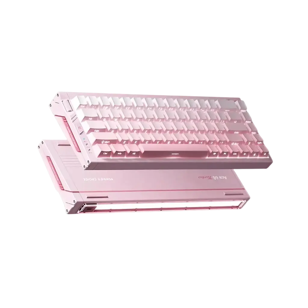Клавіатура MCHOSE Ace 68 Turbo Mount Tai Magnetic Switch GT Peachy Pink - фото 2
