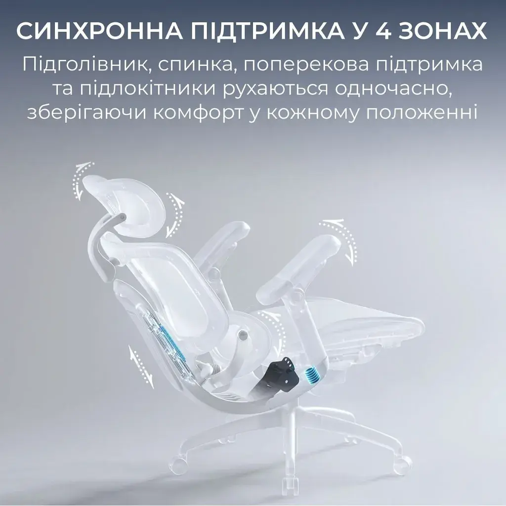 Офісне крісло Sihoo C300 LITE V2, Black (C300-LITE-V2-B101) - фото 10