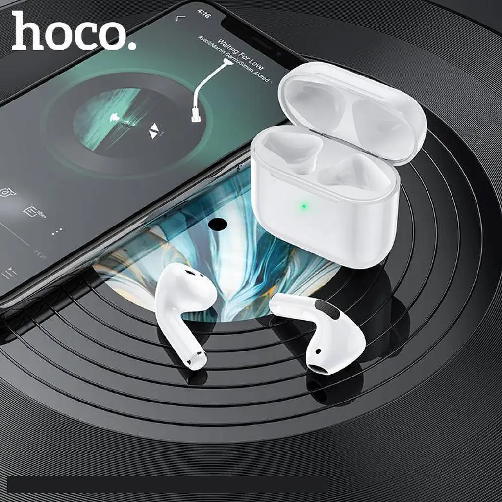 Беспроводные наушники Hoco EW03 Plus, TWS Bluetooth 5.1, 30/200mAh, 4h, mic, White - фото 6