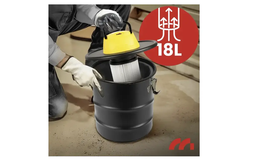 Будівельний пилосос для збирання золи MalTec TurboVac ML1800-ASH із функцією видування, 18 л - фото 9