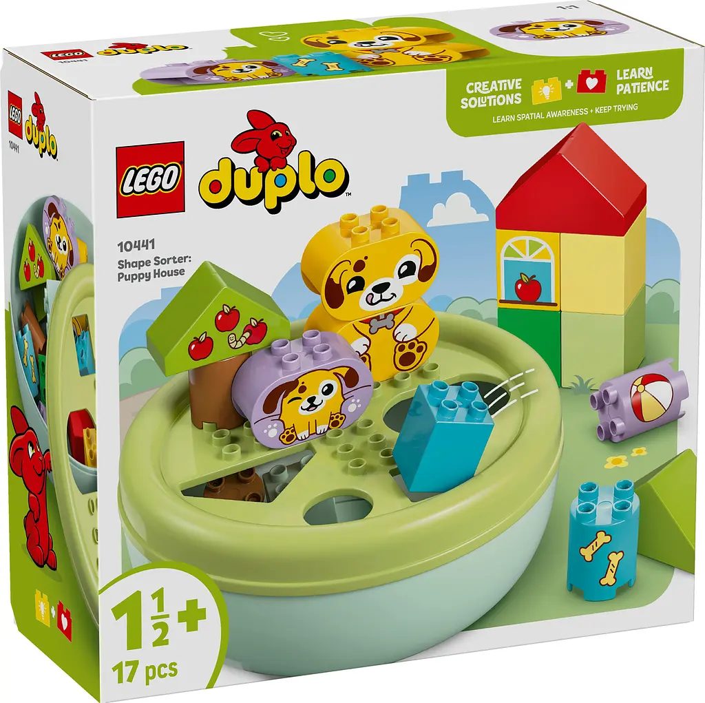 Конструктор LEGO DUPLO My First Сортувальник фігур: будинок для цуценят 17 деталей (10441) - фото 2