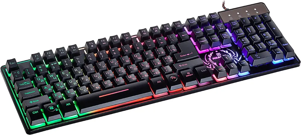 Клавіатура REAL-EL Comfort 7090 Backlit USB black - фото 2