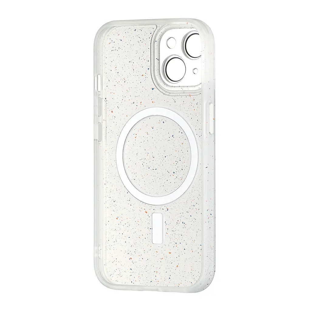 Чохол Splatter with MagSafe iPhone 15 White - фото 3