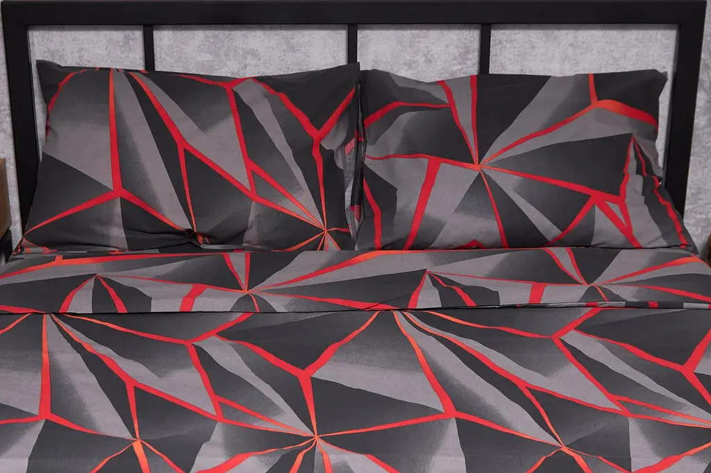 Комплект постельного белья Moon&Star Бязь Gold Люкс Geometry семейный 160х220х2 наволочки 2х50х70 - фото 2