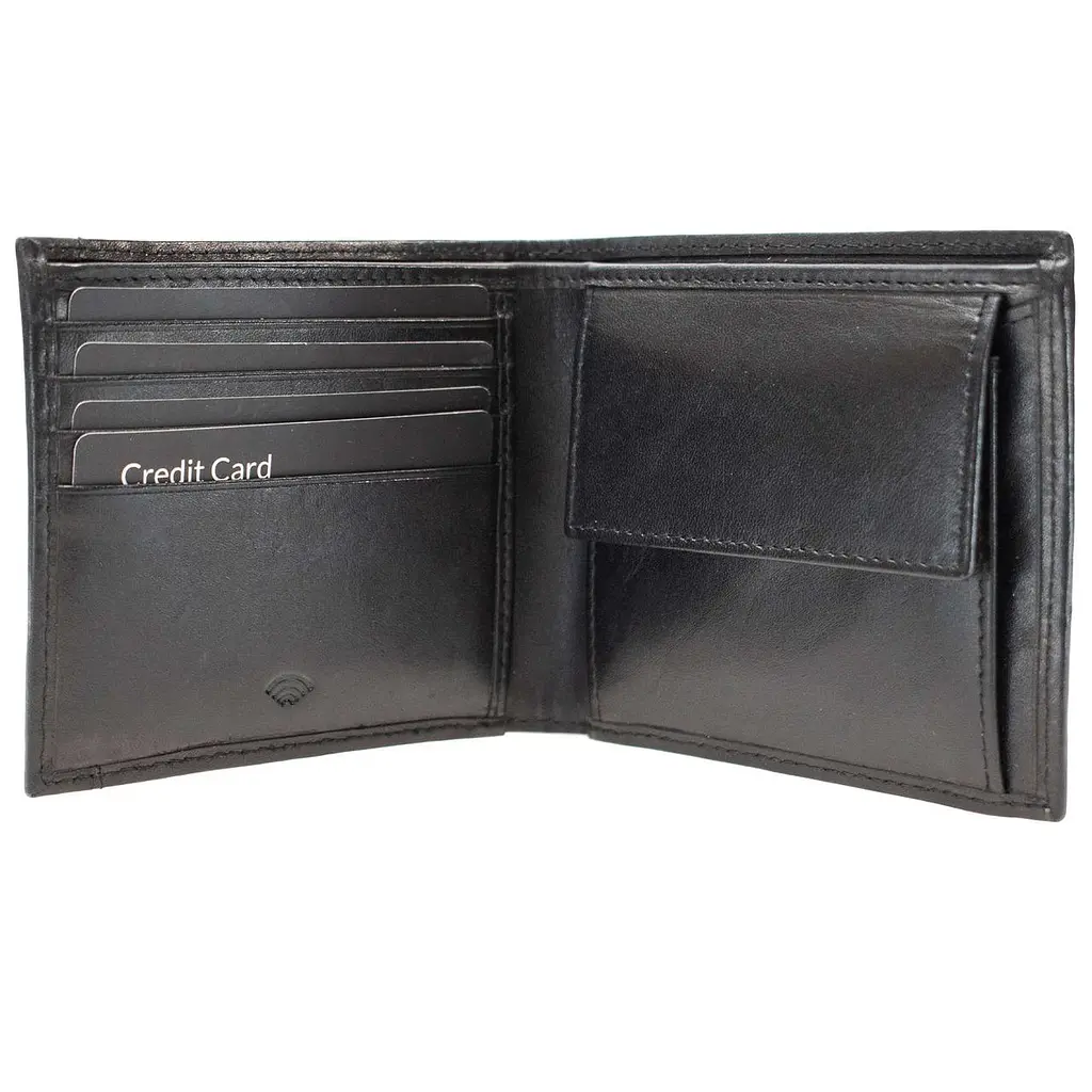 Портмоне мужское кожаное Semi Line RFID Black (P8267-0) - фото 3