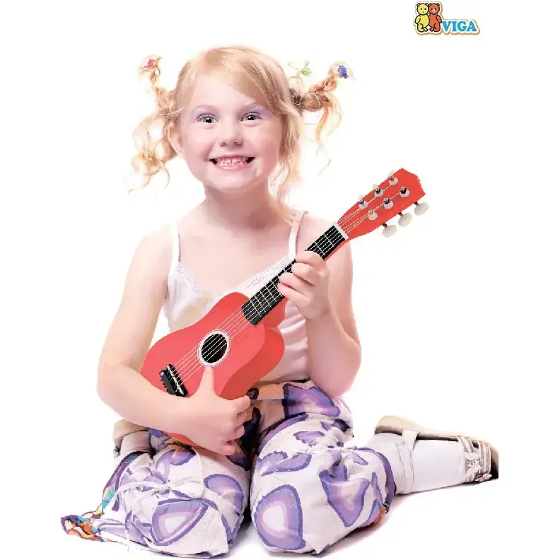 Музична іграшка Viga Toys Гітара червона (50691) - фото 3