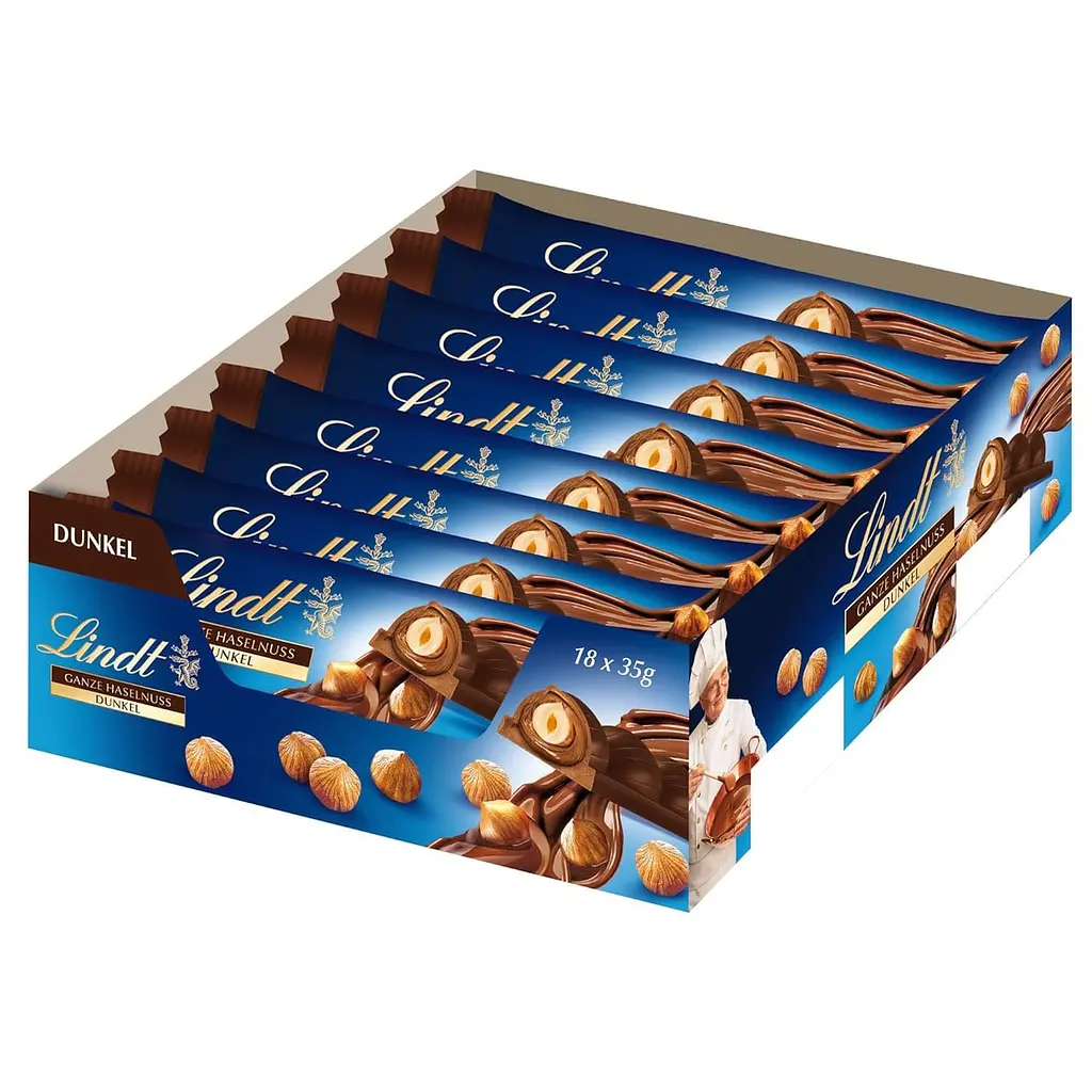 Шоколадний батончик Lindt Ganze Haselnuss Dunkle Chocolate Bar 35 г - фото 5