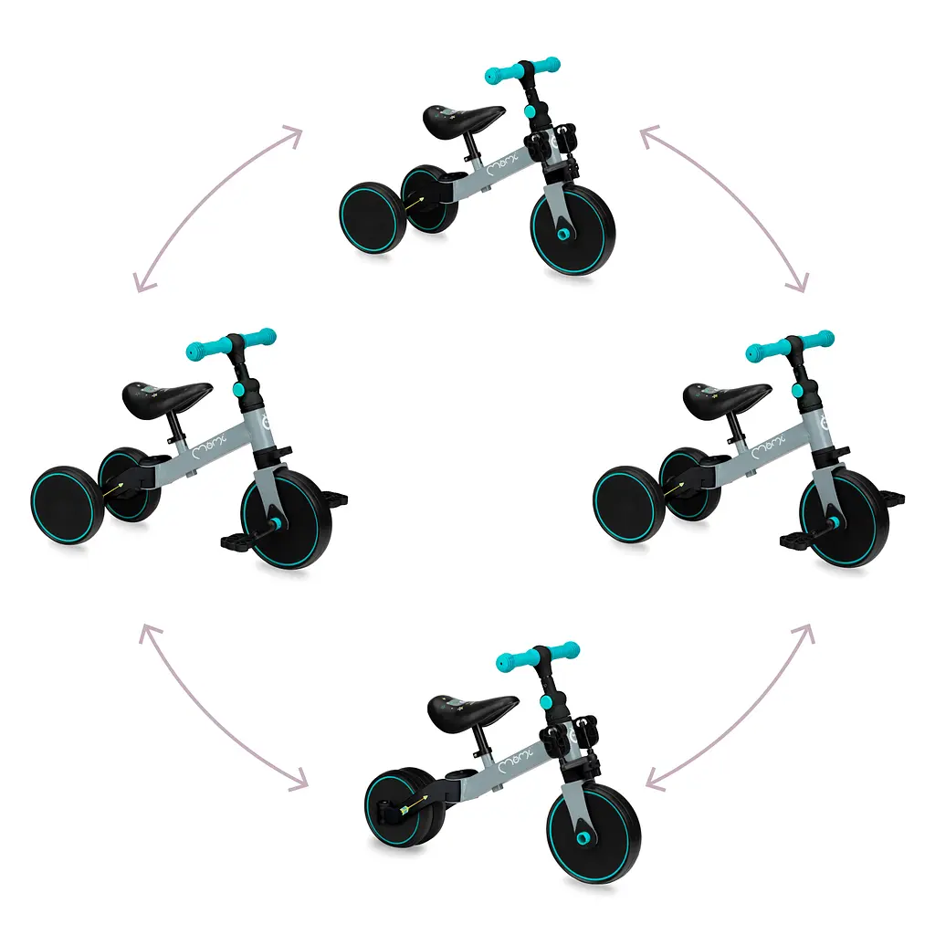 Дитячий біговел-велосипед MoMi Loris 4 в 1 сірий (ROBI00041) - фото 5