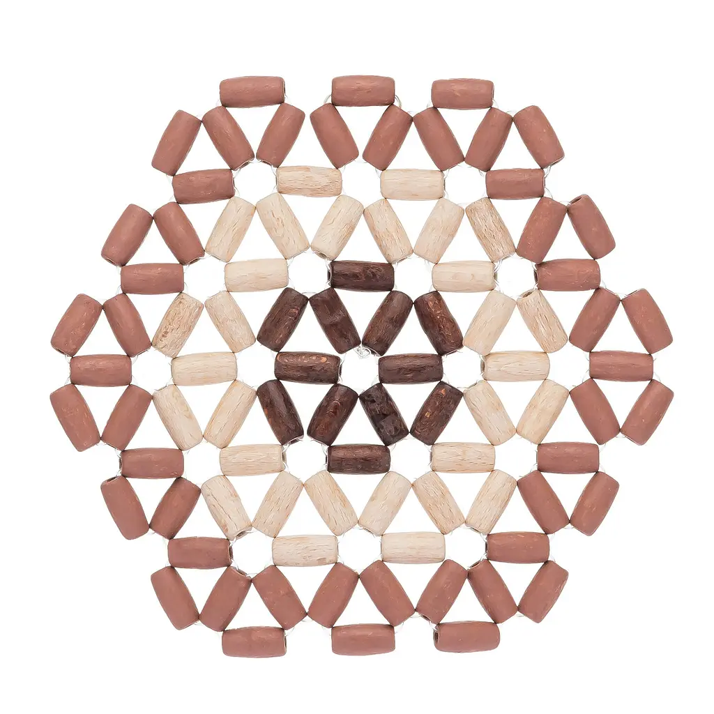 Гибкая подставка деревянная под горячее двухсторонняя 18 × 16,5 см 88357 - фото 2