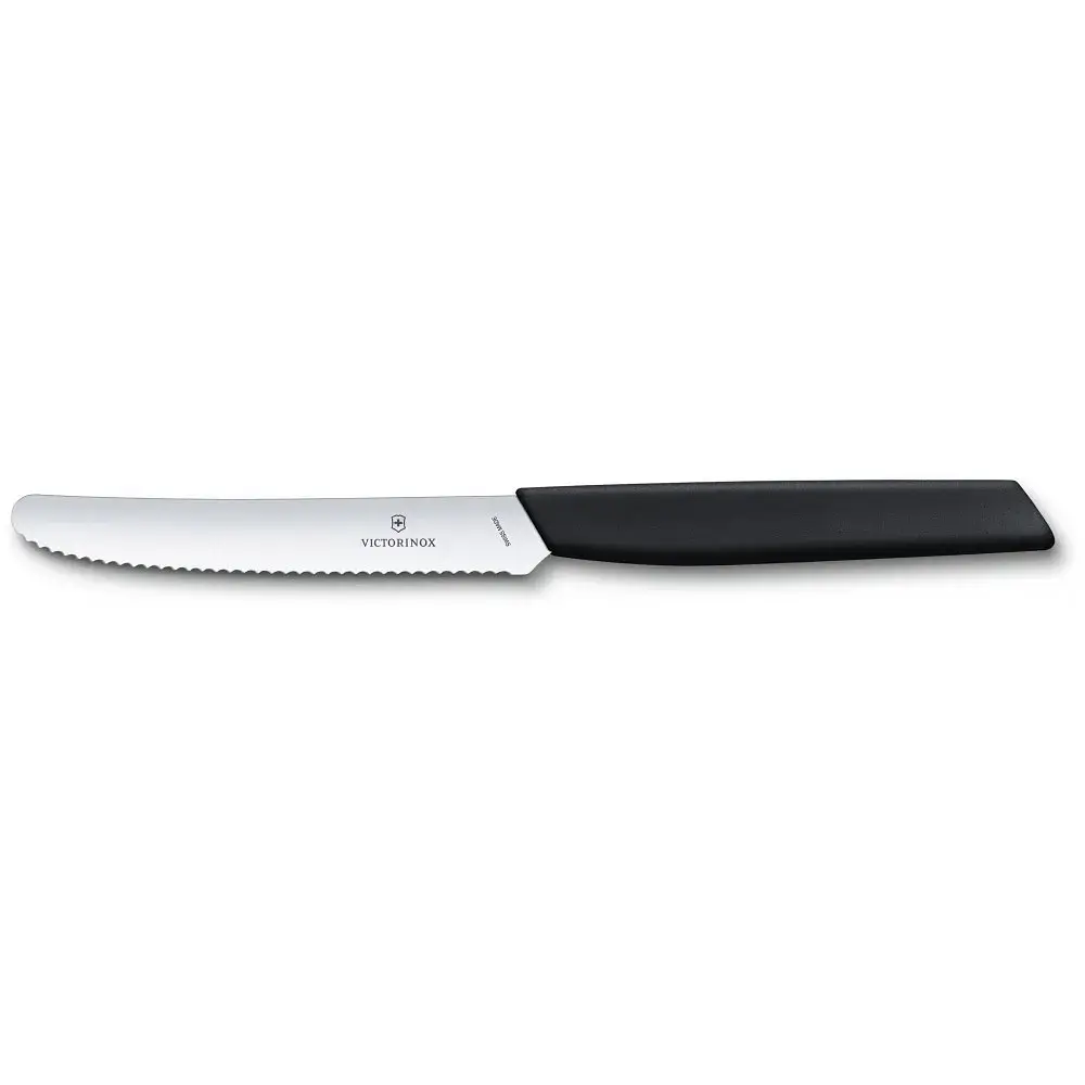 Кухонний ніж Victorinox Swiss Modern TomatoSausage 11см Black (6.9003.11W) - фото 2