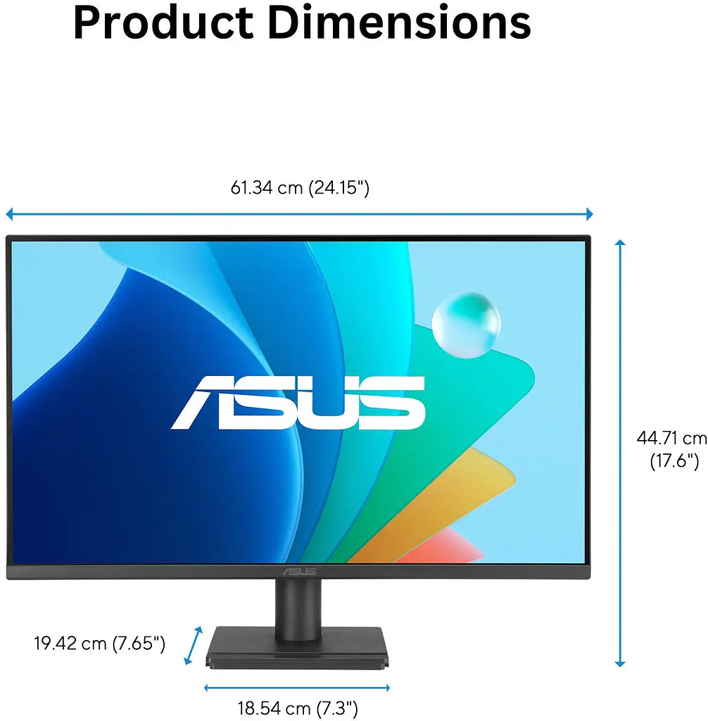 Монітор Asus 27` VA279HG (90LM04J1-B02371) IPS Black 120Hz - фото 8