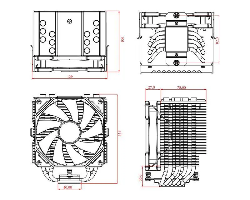 Кулер процесорний ID-Cooling SE-226-XT Чорний - фото 6