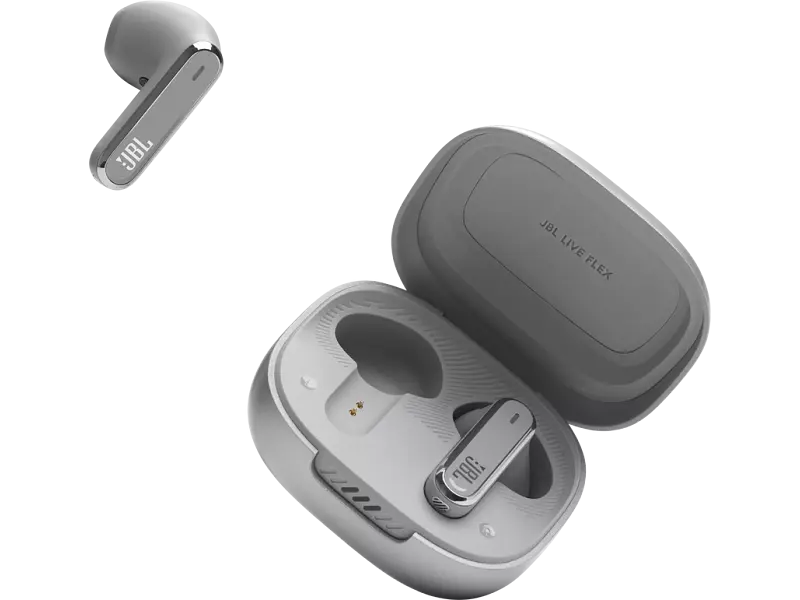 Навушники TWS (повністю бездротові) JBL Live Flex Silver (LIVEFLEXSVR) - фото 6