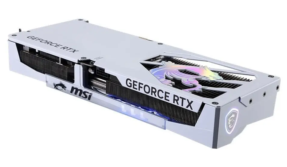Відеокарта GF RTX 5080 16GB GDDR7 Gaming Trio OC White MSI (GeForce RTX 5080 16G GAMING TRIO OC WHITE) - фото 3