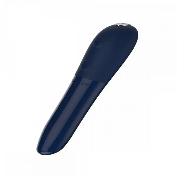 Лубрикант We-Vibe Tango X + 50 мл - потужний міні-вібратор, 10х2.3 см, синій - фото 7