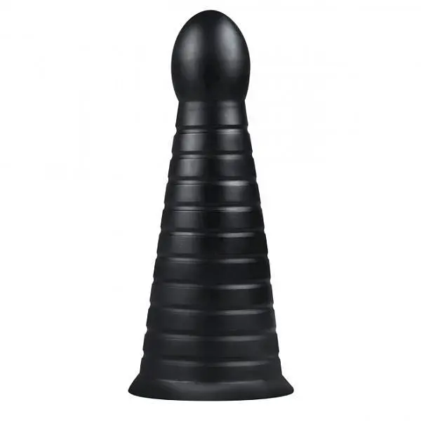 Велика анальна пробка-конус Buttr Devil Dog Butt Plug, 25,9 см, чорний
