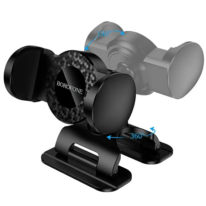 Автотримач Borofone BH142 Support pull clip (center console) Black - фото 5
