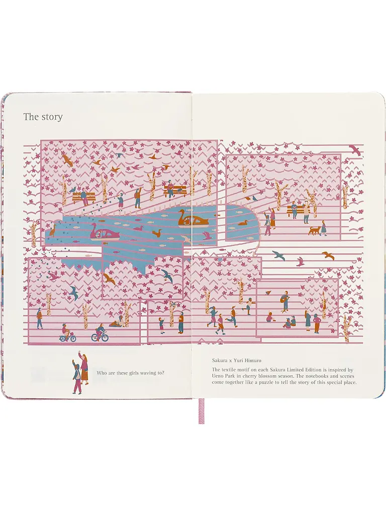 Записник Moleskine Sakura середній, Нелінований Канва (LESU05QP062) - фото 5