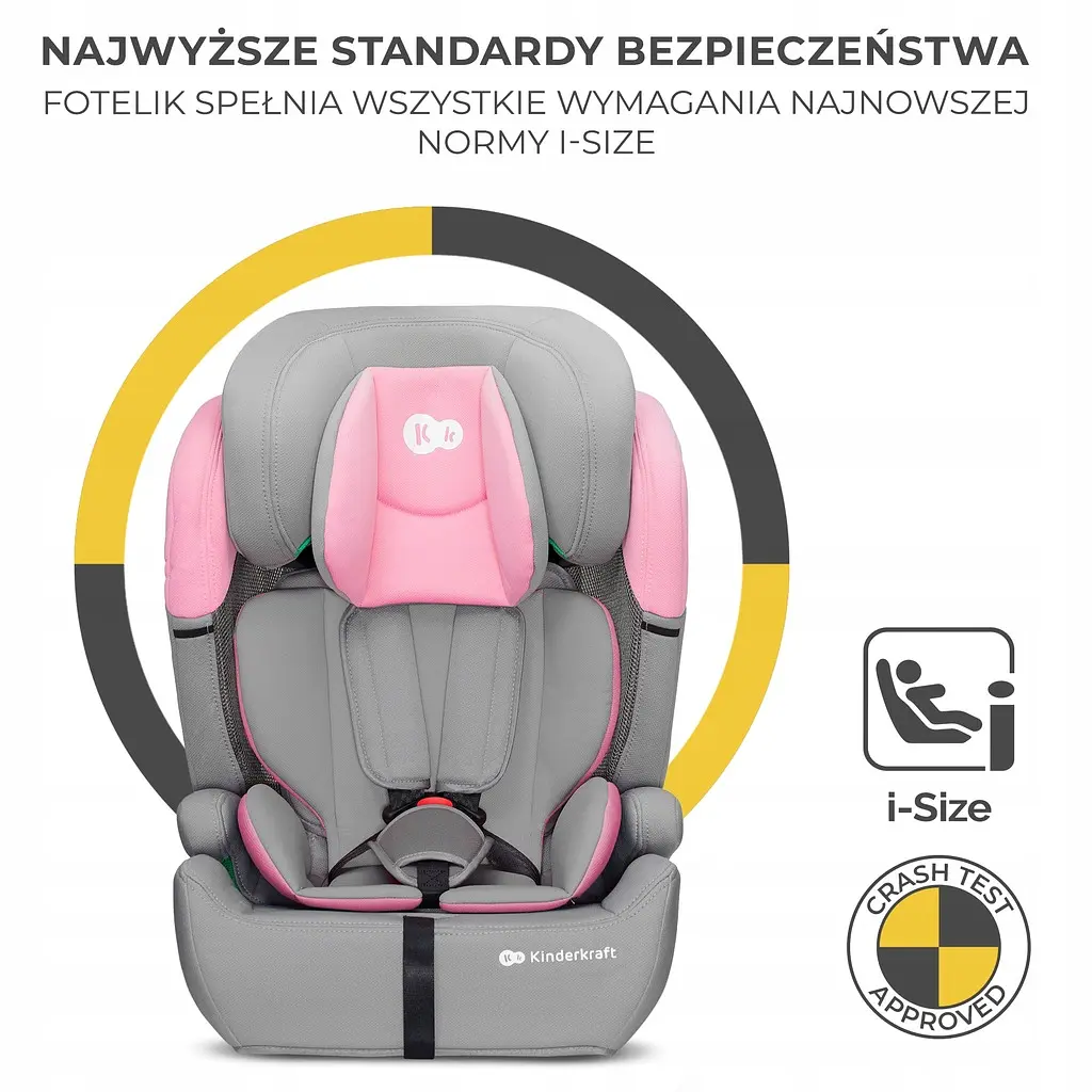 Автокрісло Kinderkraft Comfort Up i-Size Pink - фото 9