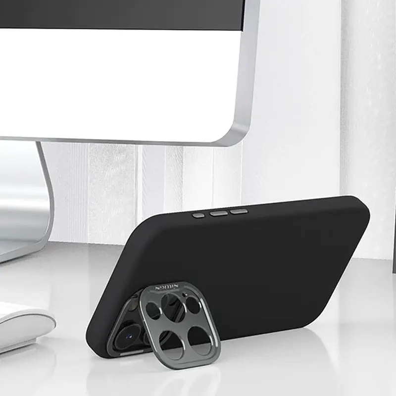 Чохол Silicone Nillkin LensWing Prop Magnetic для Apple iPhone 16 Pro Max (6.9) Чорний / Black - фото 6