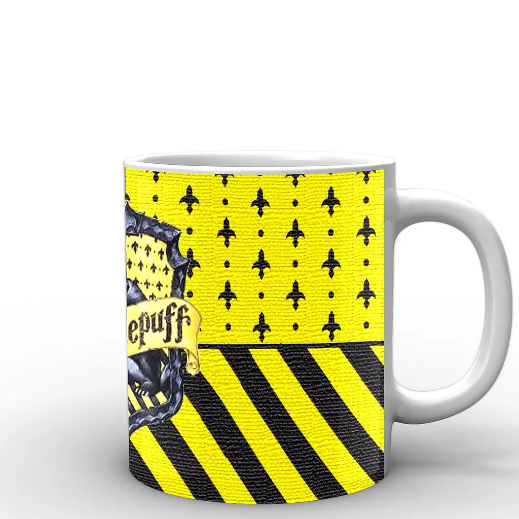 Кухоль GeekLand Harry Potter Гаррі Поттер Hufflepuff HP.02.005 330 мл білий - фото 3