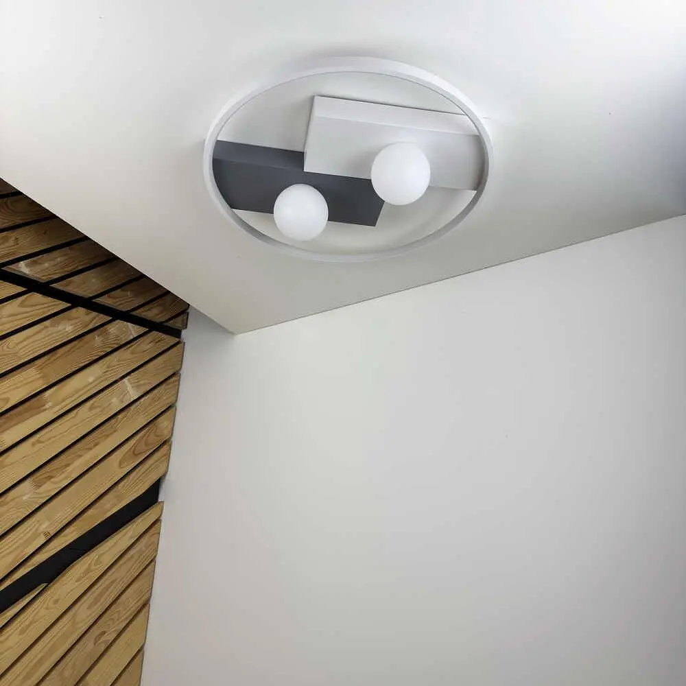 Світильник LED smart PICASSO-R+пульт 80W 3000-5000K IP20 круг біло-сірий Violux ( 220625 ) - фото 2
