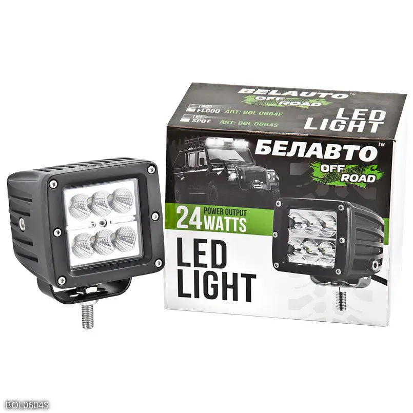 Світлодіодна додаткова LED фара Belauto Sport Алюмінієвий корпус (BOL0604S) - фото 3