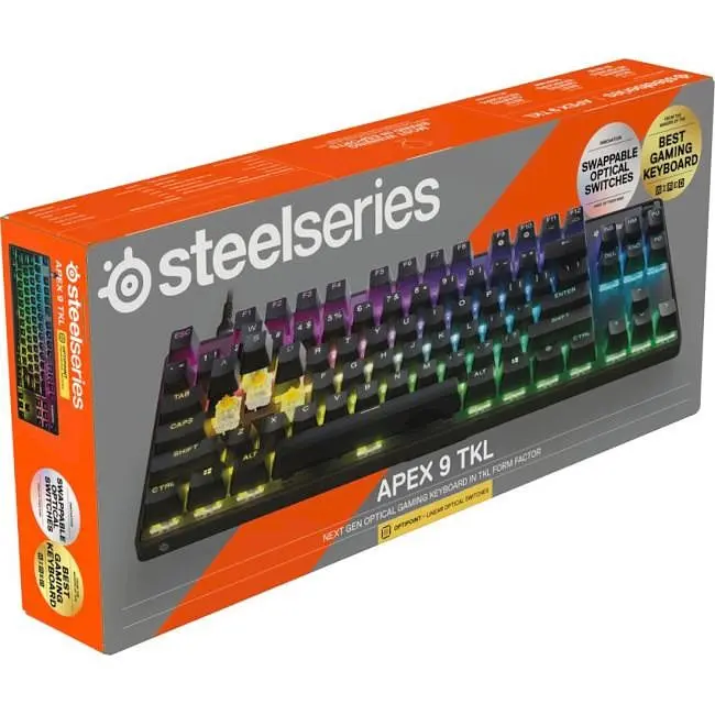 Клавіатура SteelSeries APEX 9 TKL (64847) - фото 8