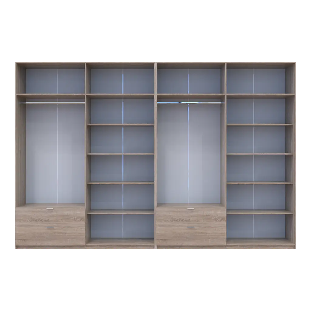 Шафа для одягу Doros Лукас Дуб сонома 4+4 ДСП 360х50х240 (42005143) - фото 5