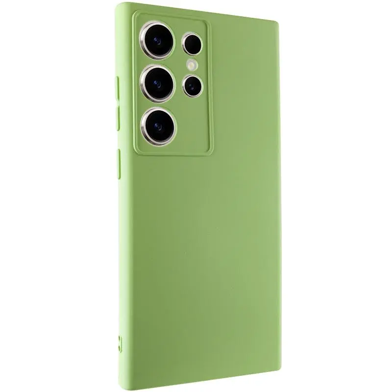Чехол TPU Getman Liquid Silk Full Camera для Samsung Galaxy S24 Ultra Зеленый/Pistachio - фото 2