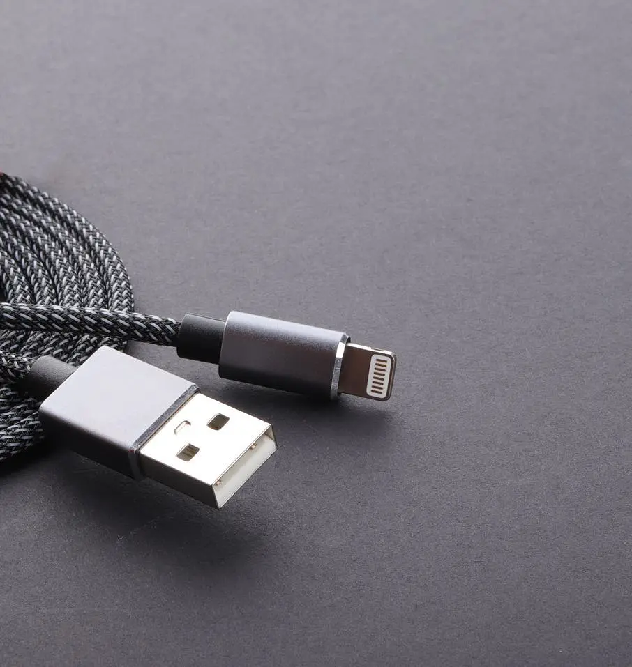 Кабель Aspor A132 Nylon USB – Lightning 2.4A/1.2м- чорний - фото 4
