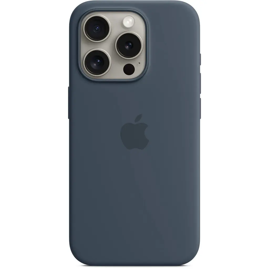 Чохол-накладка Apple Silicone Case with MagSafe для Apple iPhone 15 Pro Storm Blue (MT1D3) - фото 2