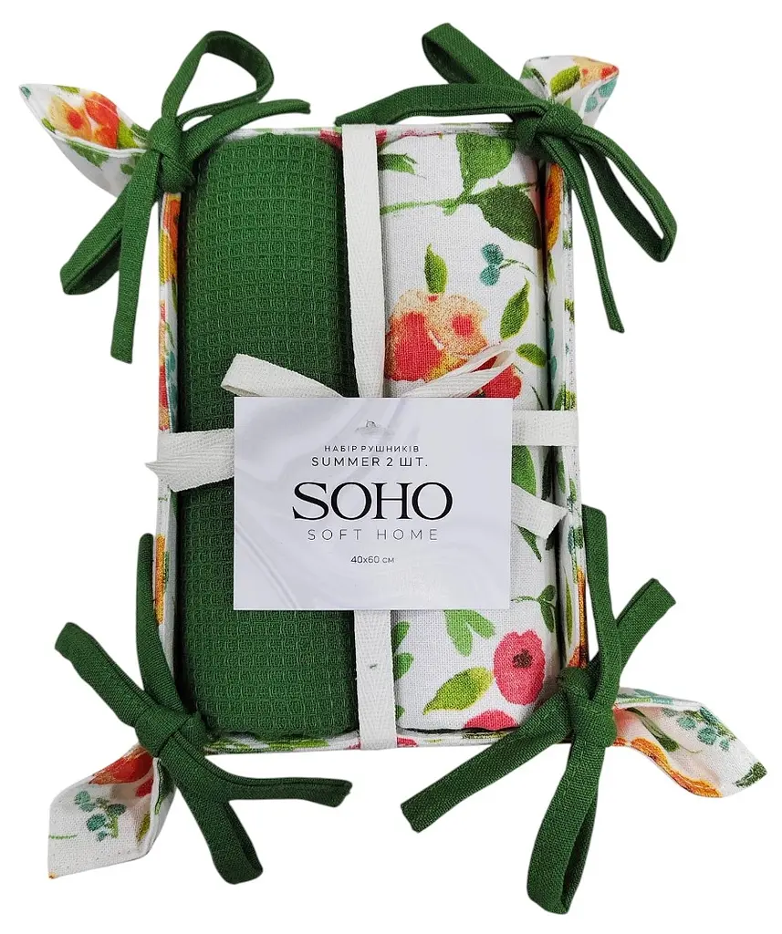 Набір рушників кухонних бавовна SOHO Summer 40х60см 170г/м2 2шт (BS 55601) - фото 3