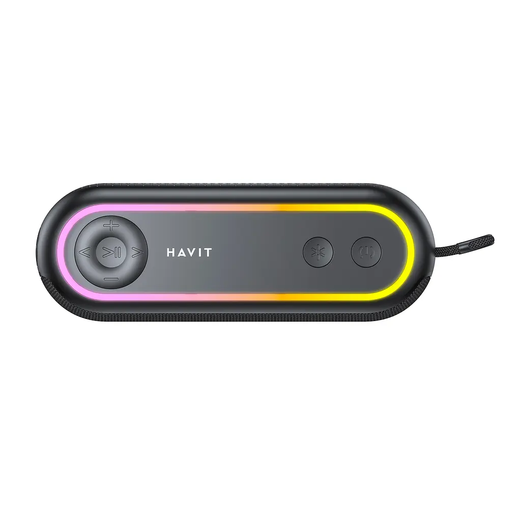 Портативна колонка HAVIT HV-SK810BT IPX5 12W RGB Black HAVIT (28476-000) - фото 3