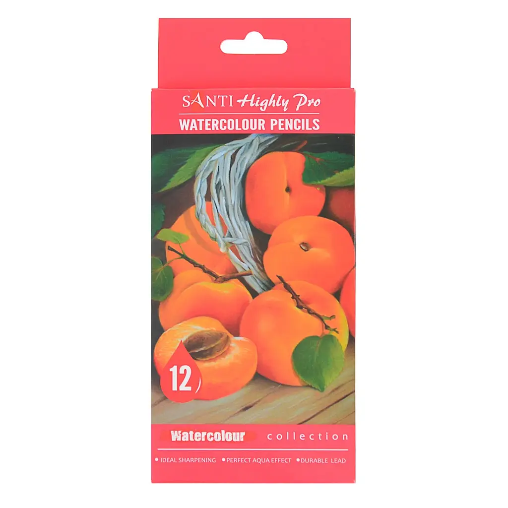 Олівці акварельні Santi Highly Pro, 12 шт. - фото 3
