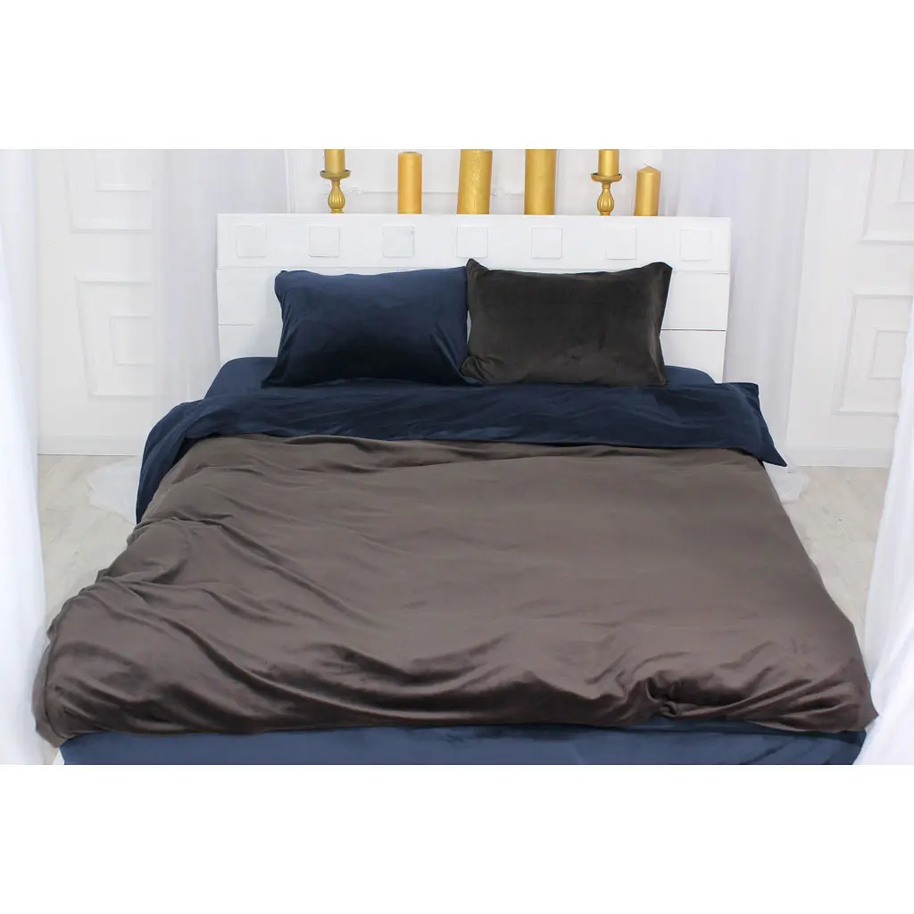 Постільна білизна MirSon Велюр Winter Frost 28-0005 + 28-0006 Tagetes Velvet 160х220 (2200004007816)
