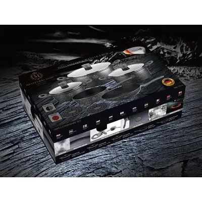 Набір посуду Meisterklasse Granite Touch Line MK-1016 10 предметів - фото 3