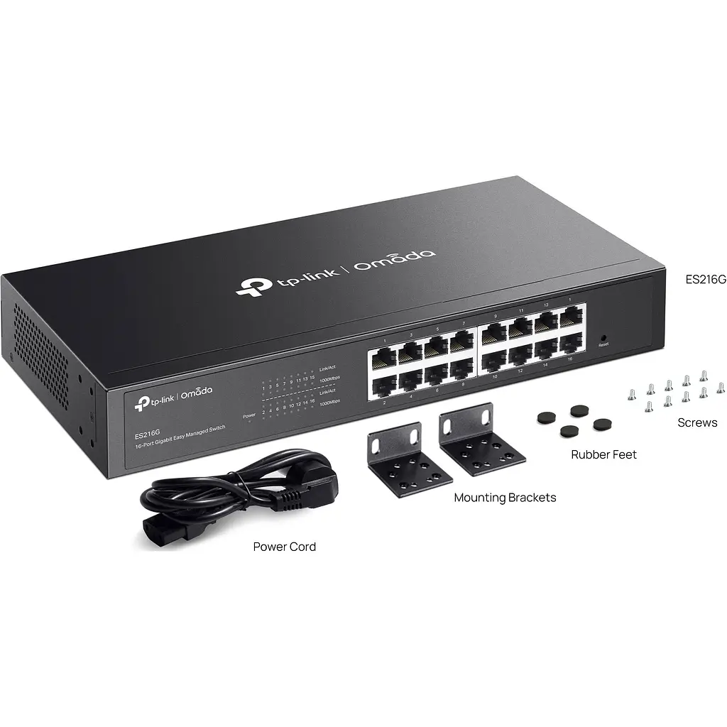 Комутатор TP-Link Omada ES216G [148450] - фото 6