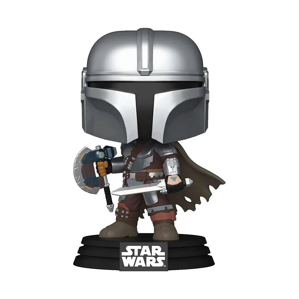 Ігрова фігурка Funko Pop! Мандалорець і Ґроґу Мандалорець зі зброєю (90824)