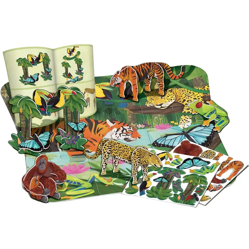 Пазл 3D 4M Thinking Kits Тропічний ліс (00-04678) - фото 3