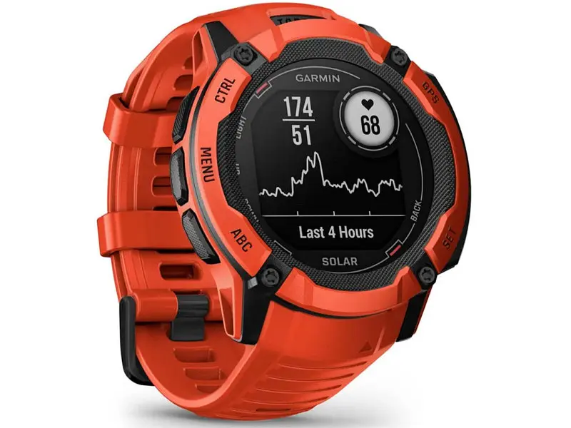 Смарт-годинник Garmin Instinct 2X Solar Flame Red (010-02805-11/01) - фото 5