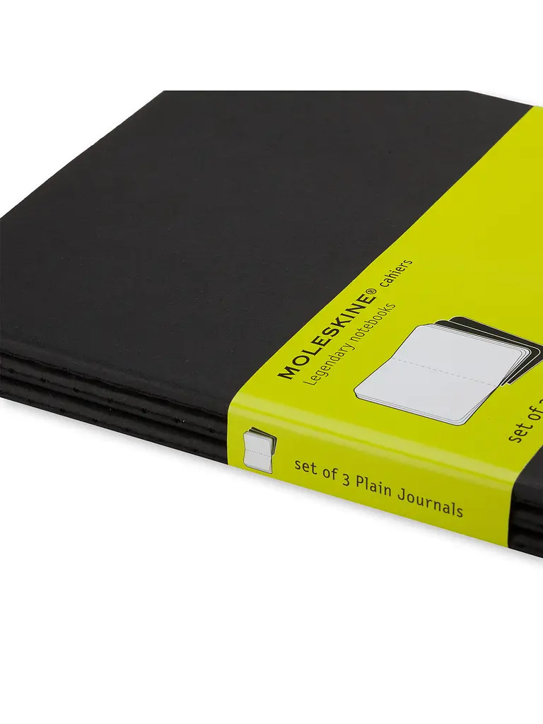 Записник Moleskine Cahier середній, Нелінований Чорний (QP318) - фото 2