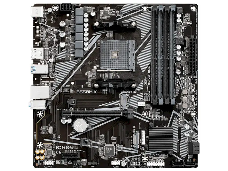 Материнська плата Gigabyte B550M вихідні параметри K - фото 2