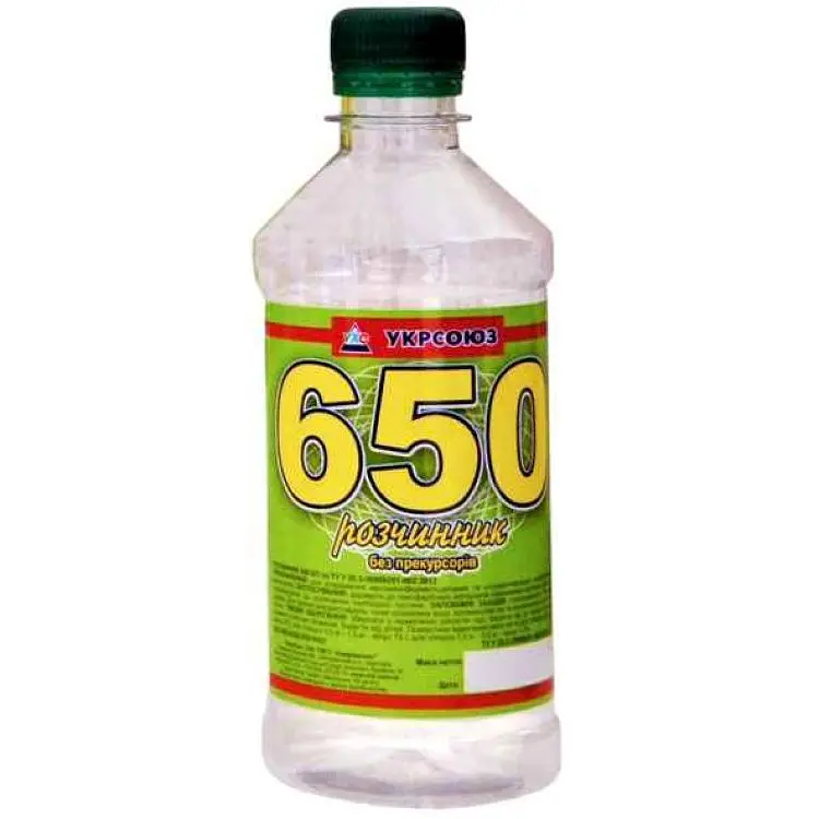 Розчинник 650 УКРСОЮЗ 0,45л 0,35кг б/п