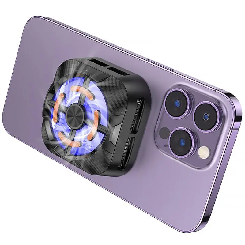 Охолоджуючий кулер для мобільного телефону Borofone BG15 Travel magnetic Black - фото 3