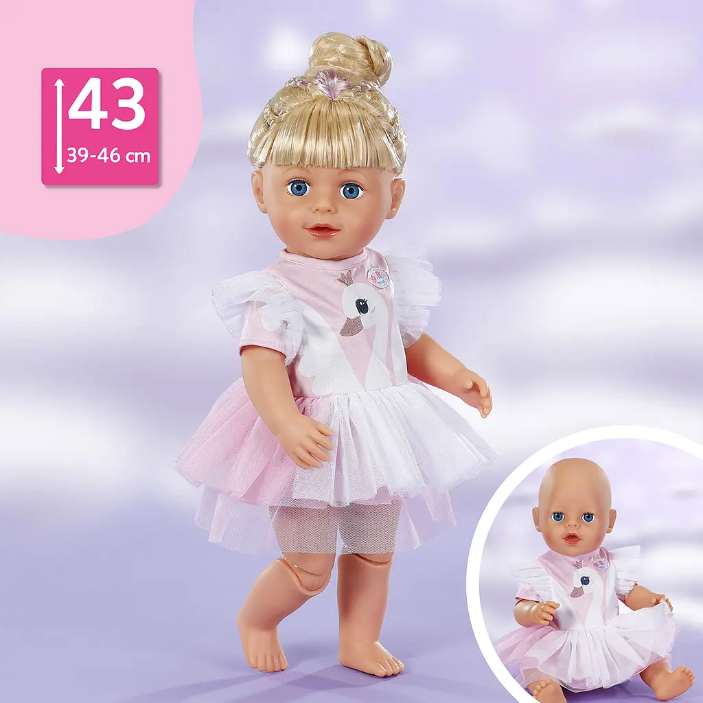 Одяг для ляльки Baby Born Сукня з лебедем (841099) - фото 4