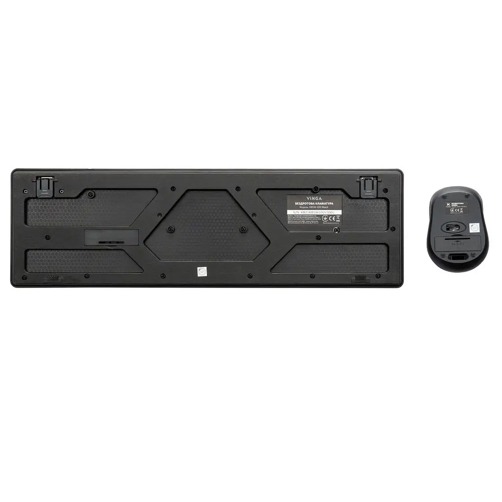 Комплект (Клавіатура та миша) Vinga KBSW-100 Wireless Black (KBSW-100) - фото 6