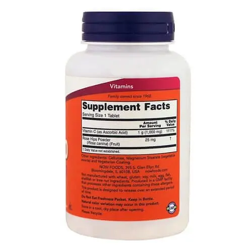 Витамин С Vitamin C-1000 100 таблеток NOW vit0006284 - фото 2